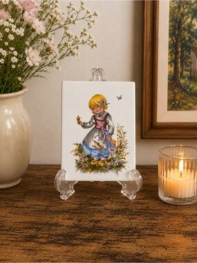 Goebel “Pretty Butterfly” Ceramic Wall Plaque | Villeroy & Boch Licensed | 1983